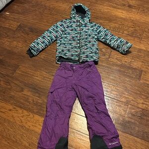 Colombia Omni-Heat girls snowboard/ski outfit